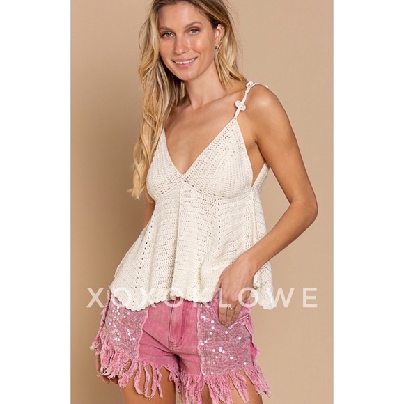 POL Barbie Pink Sequin Sparkle Bling Fringe Shorts - Picture 3 of 14